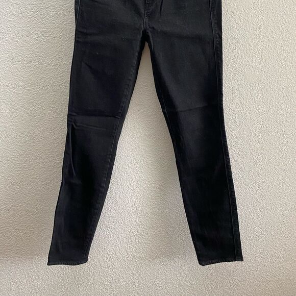 Madewell Skinny Skinny Ankle Black Wash Jeans 26 Mid-Rise - Picture 5 of 6